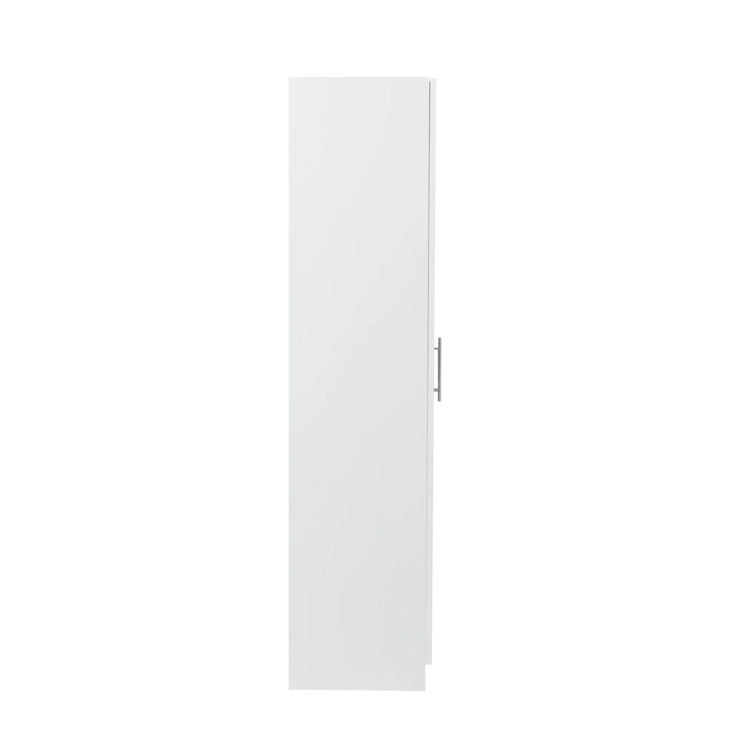 White 2 Door 3 Partition Wardrobe Cabinet E303