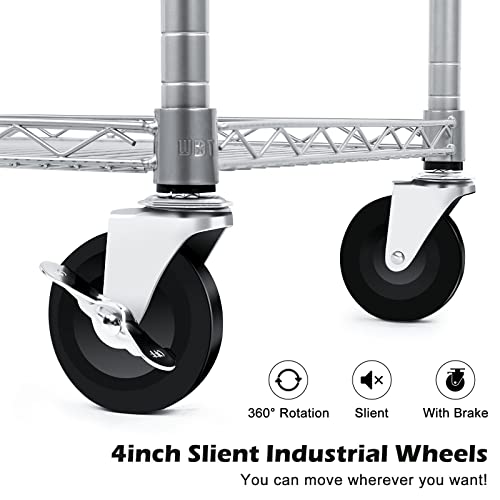 Heavy Duty Rolling Utility Cart with Wheels S528