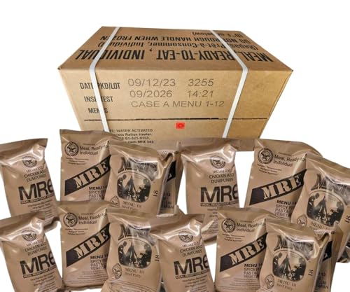 24 full food packs Military meals ready to eat with heater Z73698