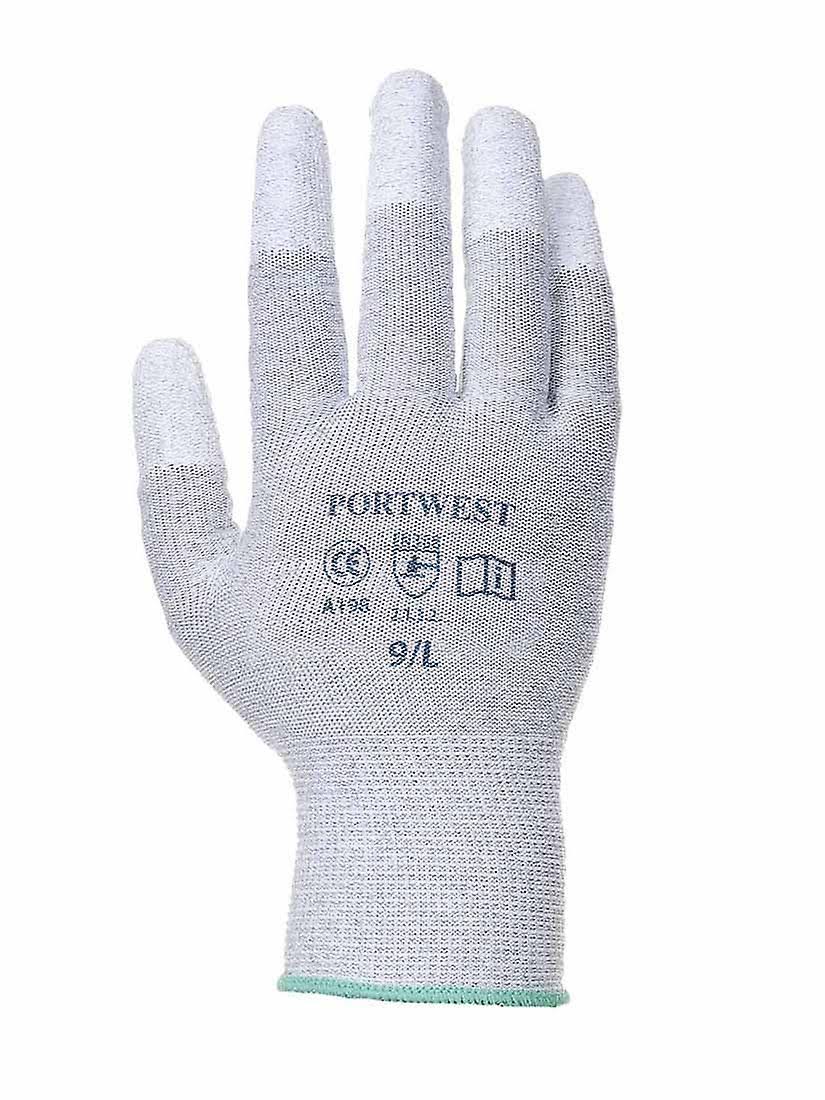 Antistatic PU Fingertip Glove Grey Y68250