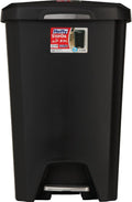 Black 13-Gallon Step-On Trash Can S516185