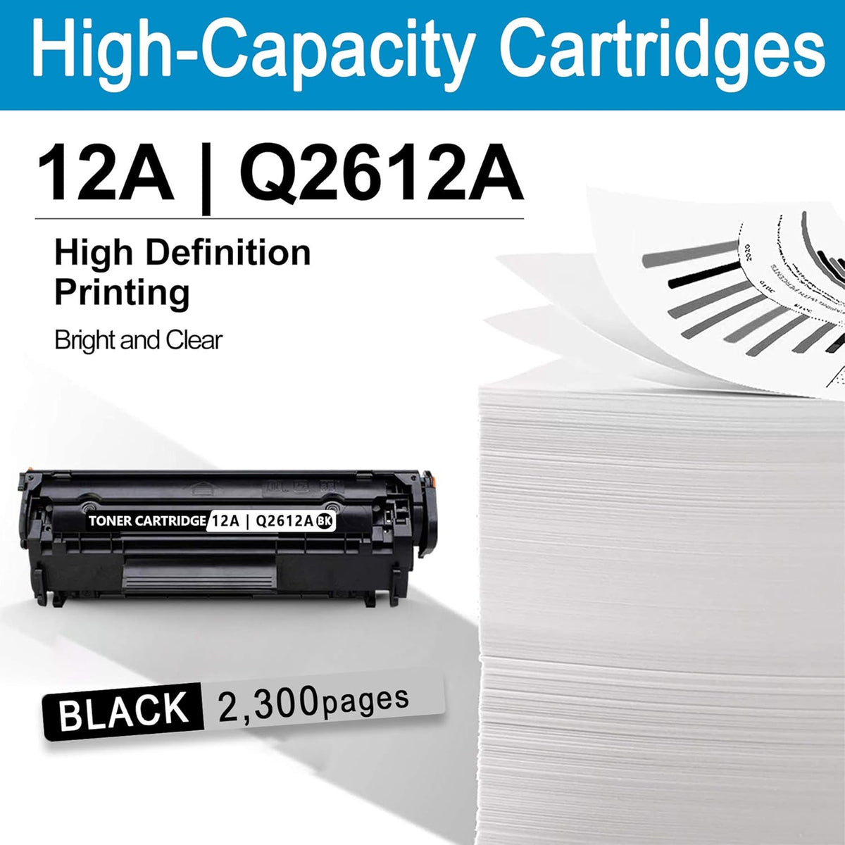 3 Pack Black Compatible Toner Cartridge H54305