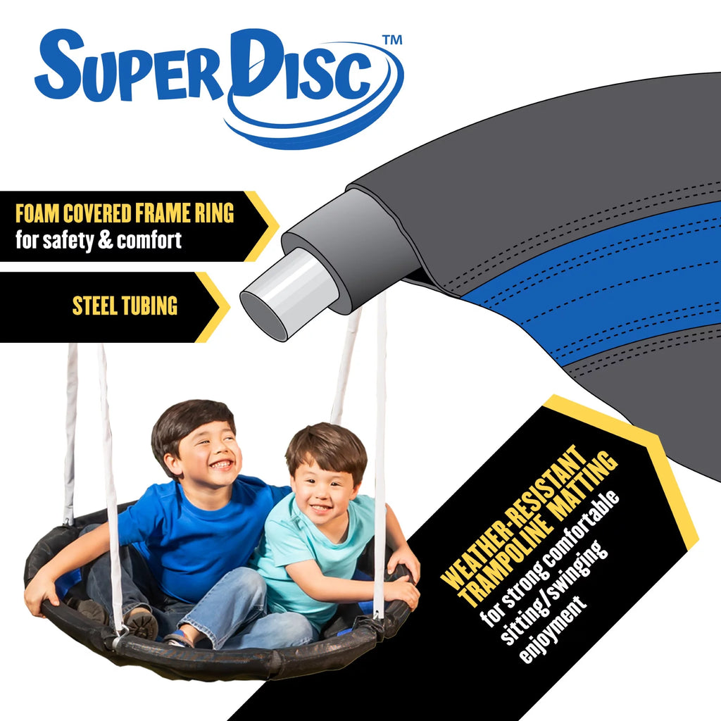 Metal Swing Set with 2 LED Swing Seats, Disc Swing & Wave Slide O923