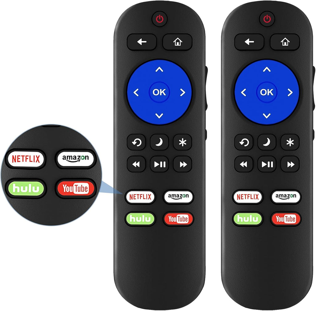Pack of 2 Universal Remote for Roku TV F68876