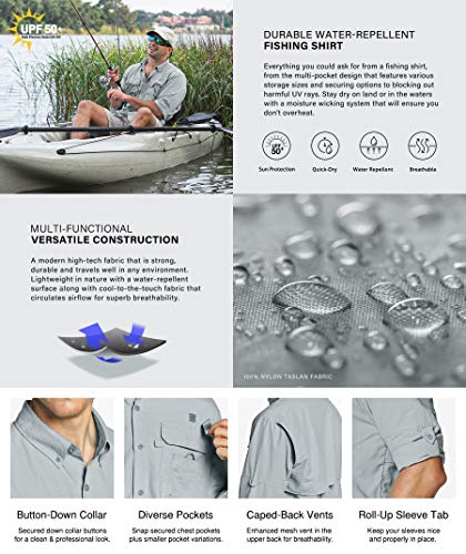 Men's UPF 50+ Breathable Long Sleeve Fishing Shirt T3174