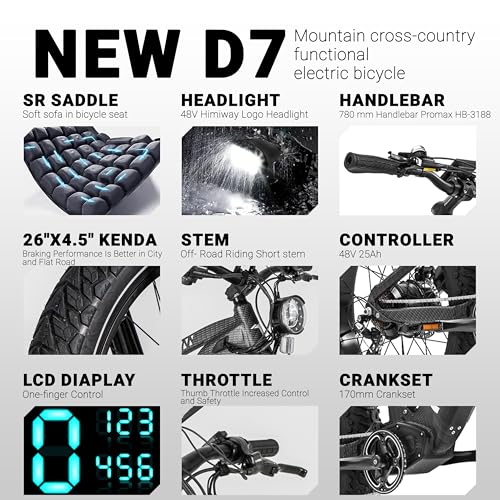 26"x4.8" 750W Electric Mountain Bike with Four-Bar Linkage Suspension K38961