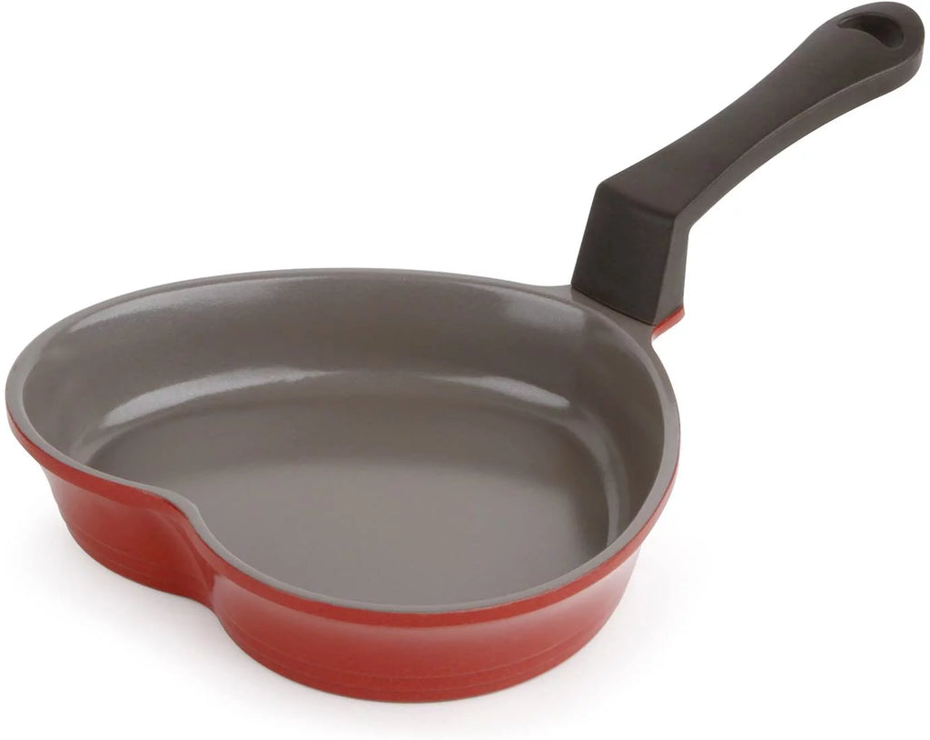 Pink & Red Ceramic Nonstick Heart-Shaped Egg Pan Set J967311