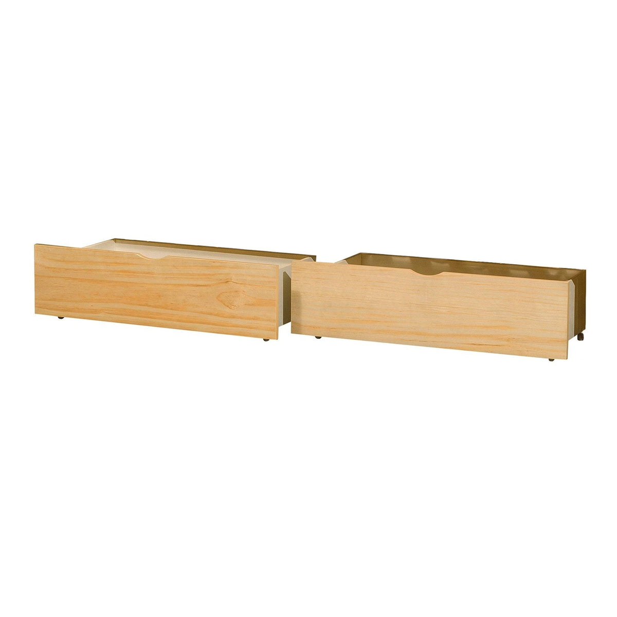 Wooden Underbed Storage Box with Caster Wheels, Set of 2 C589