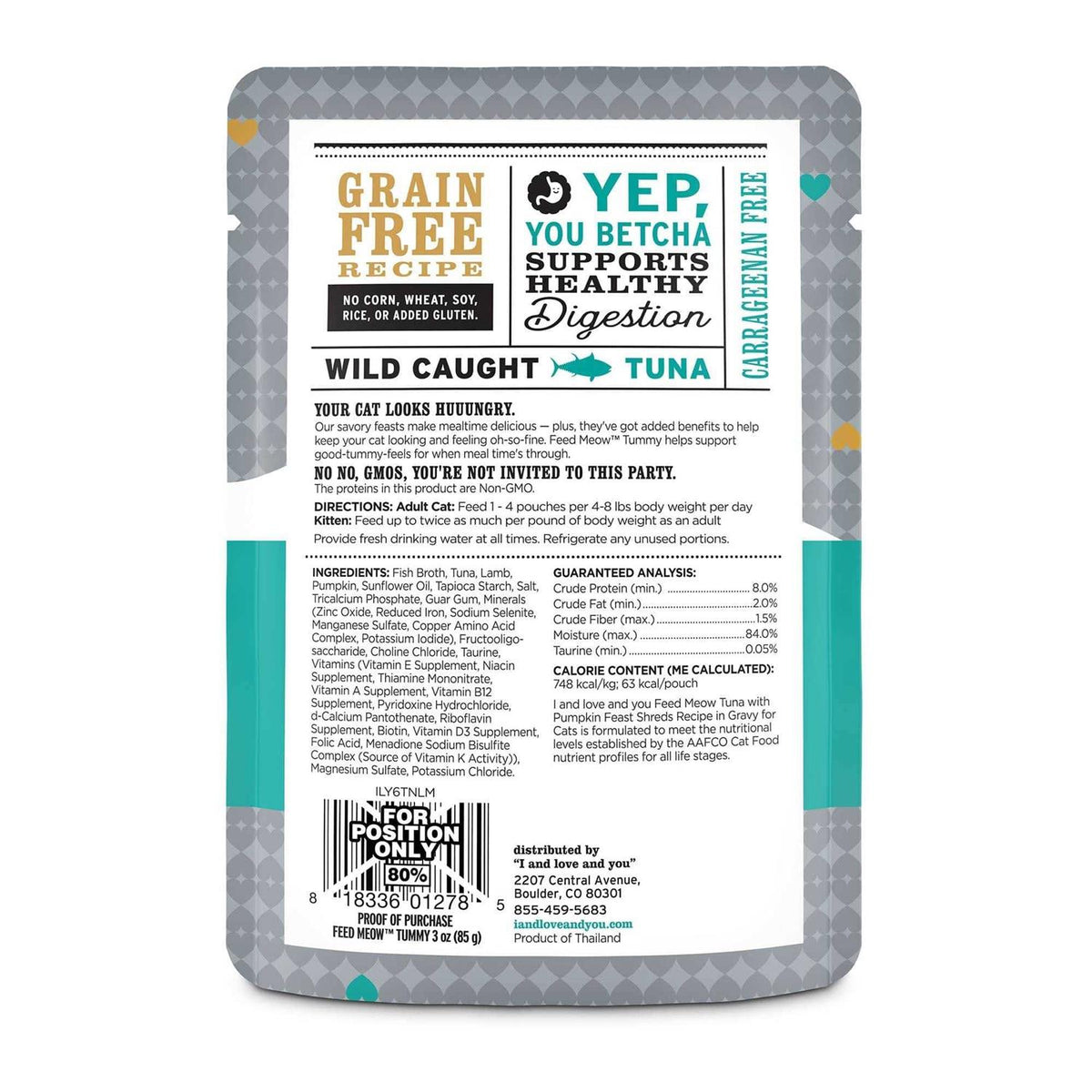 Wet Cat Food with Tuna and Pumpkin K926