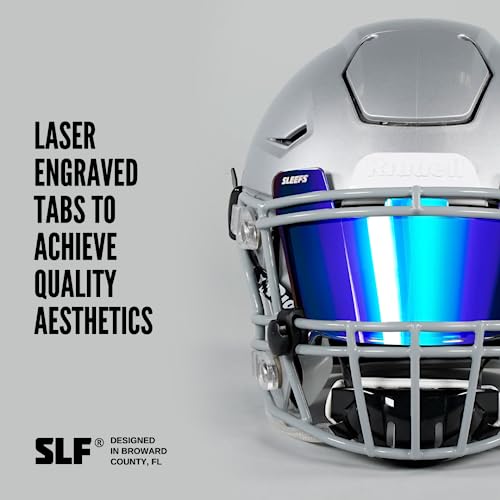 Tinted Football Visor with Clips and Microfiber Bag J1589
