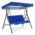 Blue Patio Swing Cushion Set for 3 Seater Swing Chairs Y841