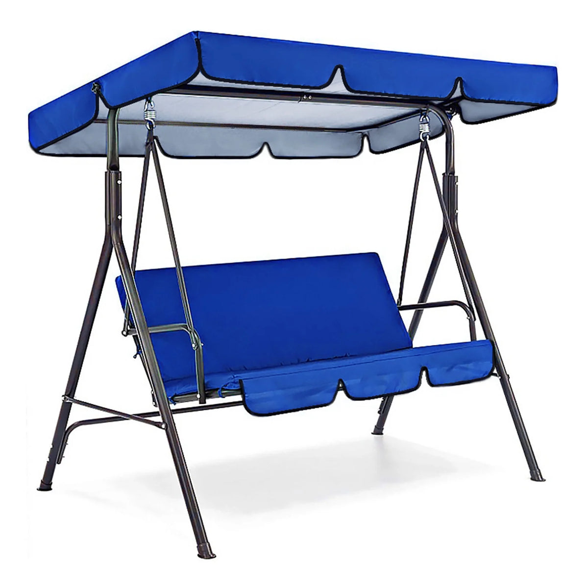 Blue Patio Swing Cushion Set for 3 Seater Swing Chairs Y841