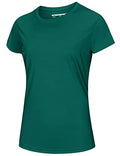 Women's Short Sleeve T-Shirts UPF 50+ Sun Protection Quick Dry Athletic Running Rash Guard Tops E653