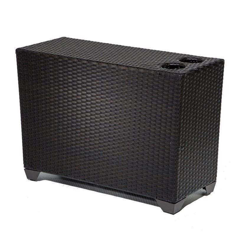 Espresso Patio Wicker End Table C565643