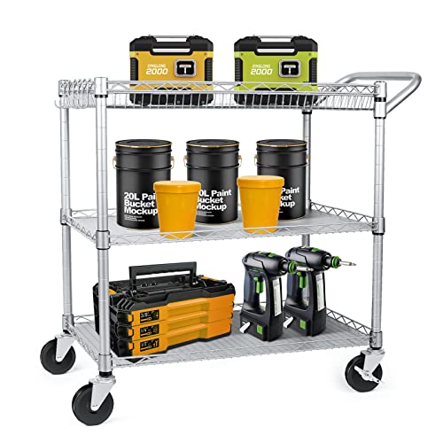 Heavy Duty Rolling Utility Cart with Wheels S528