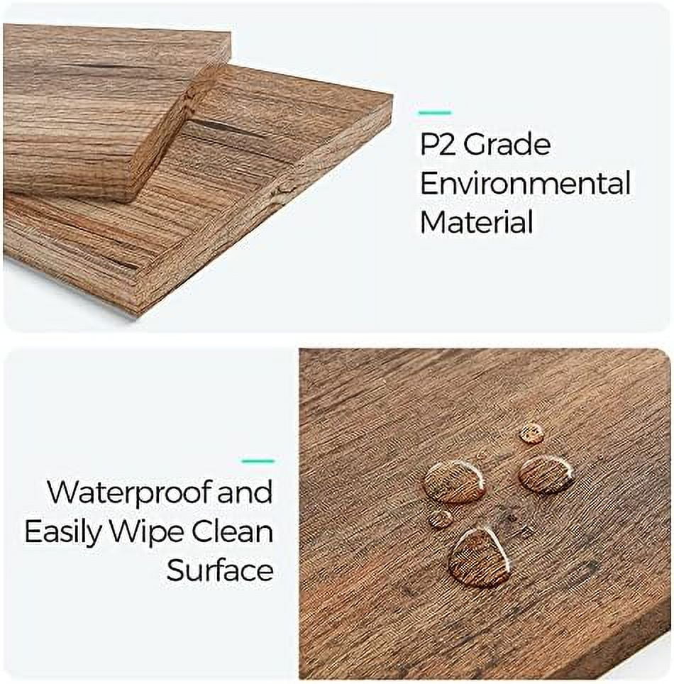 Brown Wood Coffee Table with Drawers J4176
