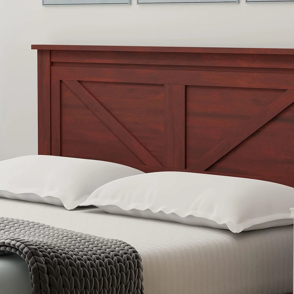 Solid Wood Platform Bed Queen Z645