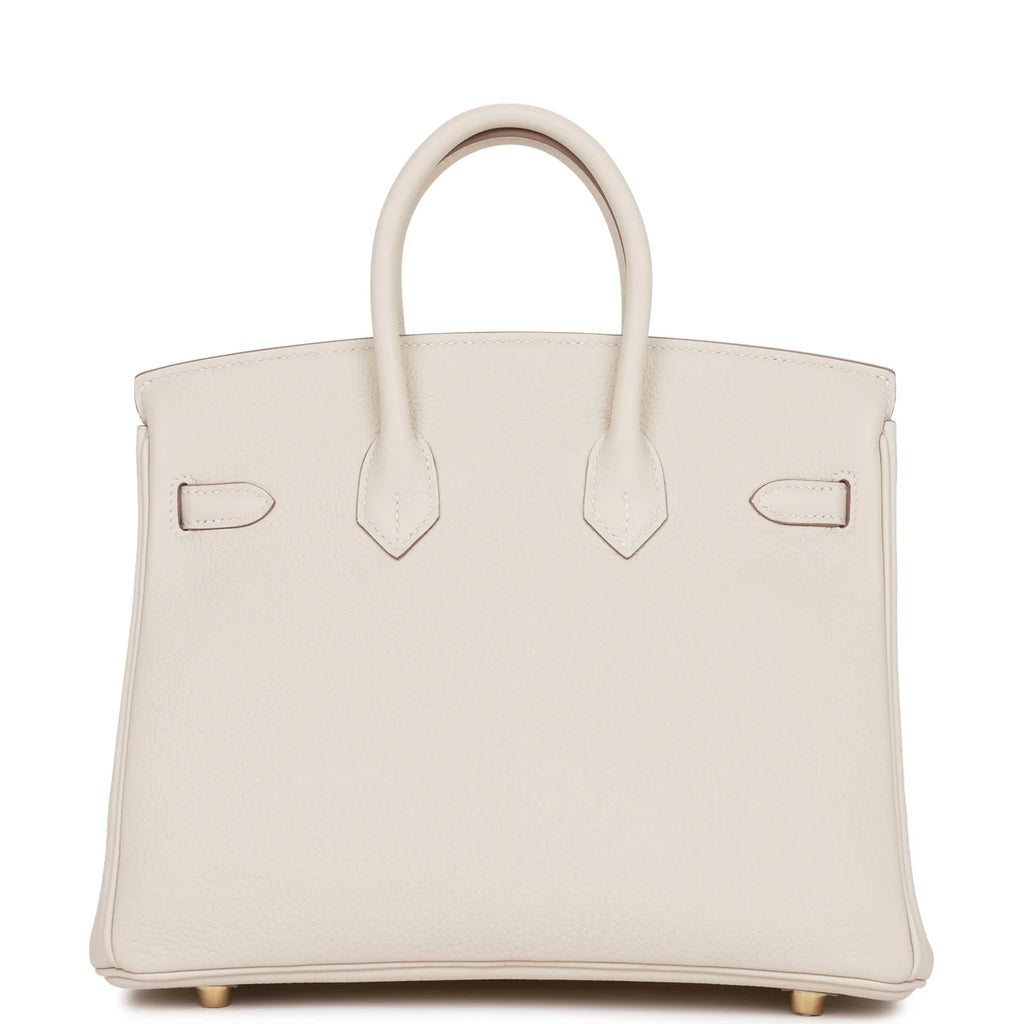 Birkin 25 Craie Togo Gold Hardware P381