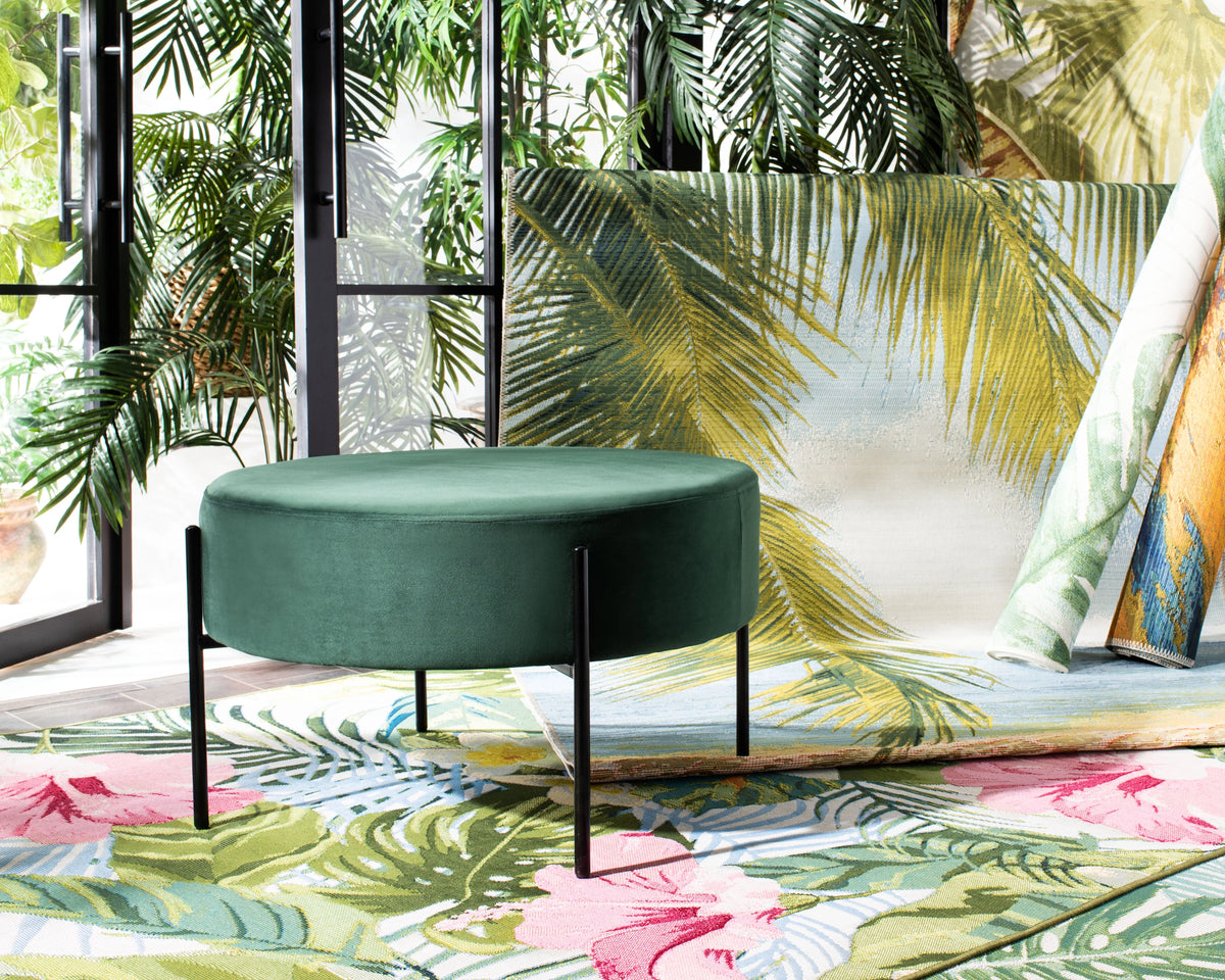 Round Cocktail Ottoman V56371