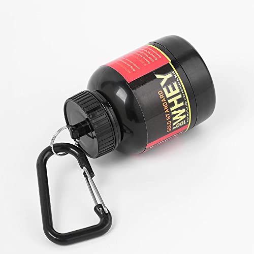 Protein Powder Container with Durable Key-Chain Portable to-Go Container (2) J515