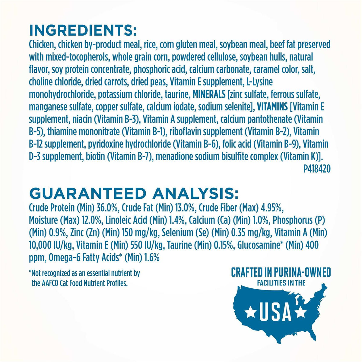 High Protein Natural Senior Dry Cat Food C32084