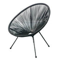 Black 3 Piece Weave Lounge Chair L41858