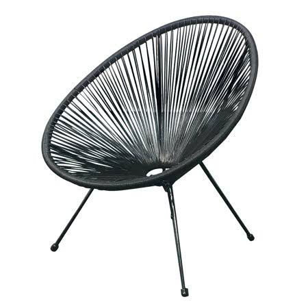 Black 3 Piece Weave Lounge Chair L41858