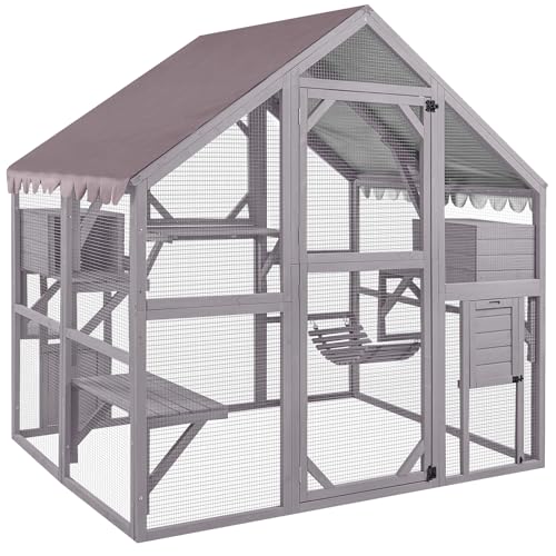 Outdoor Cat Enclosure with Bridges K7224