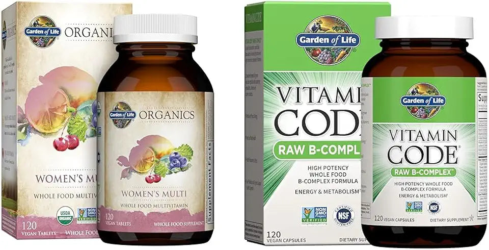 120 Tablets & 120 Capsules Multivitamin & B Complex Vitamins D1418