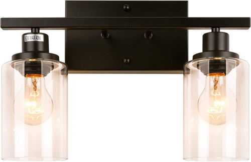3-Light Black Wall Sconce Bathroom Vanity Light I886688