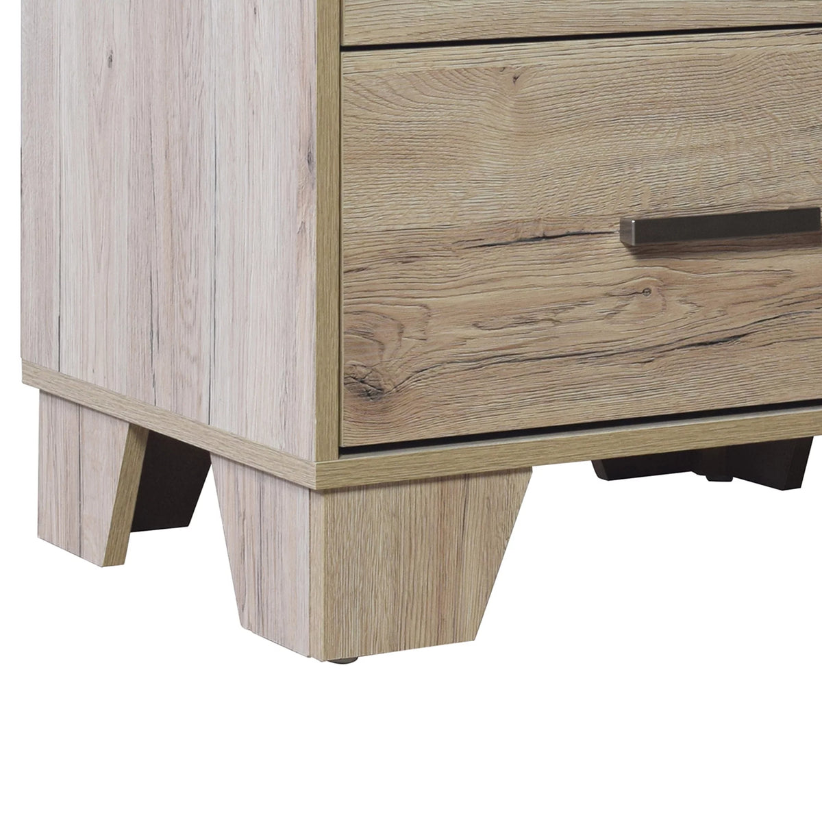 2 Drawers Light Oak Nightstand Z269932