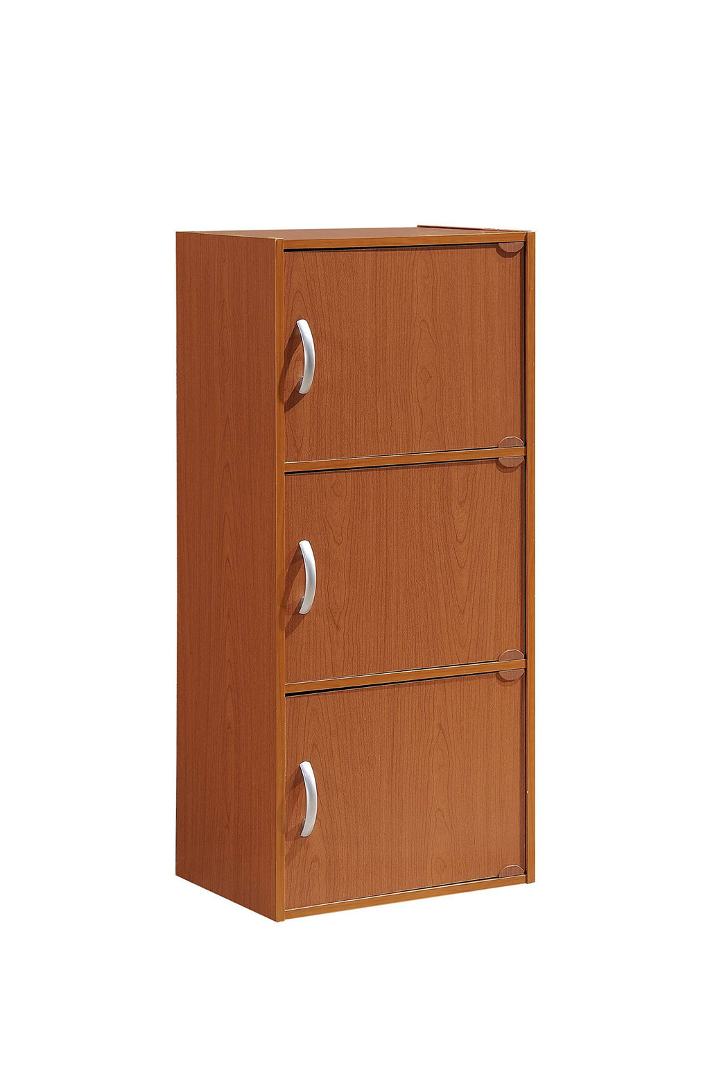 Cherry 3 Shelf 3 Door Bookcase M415723