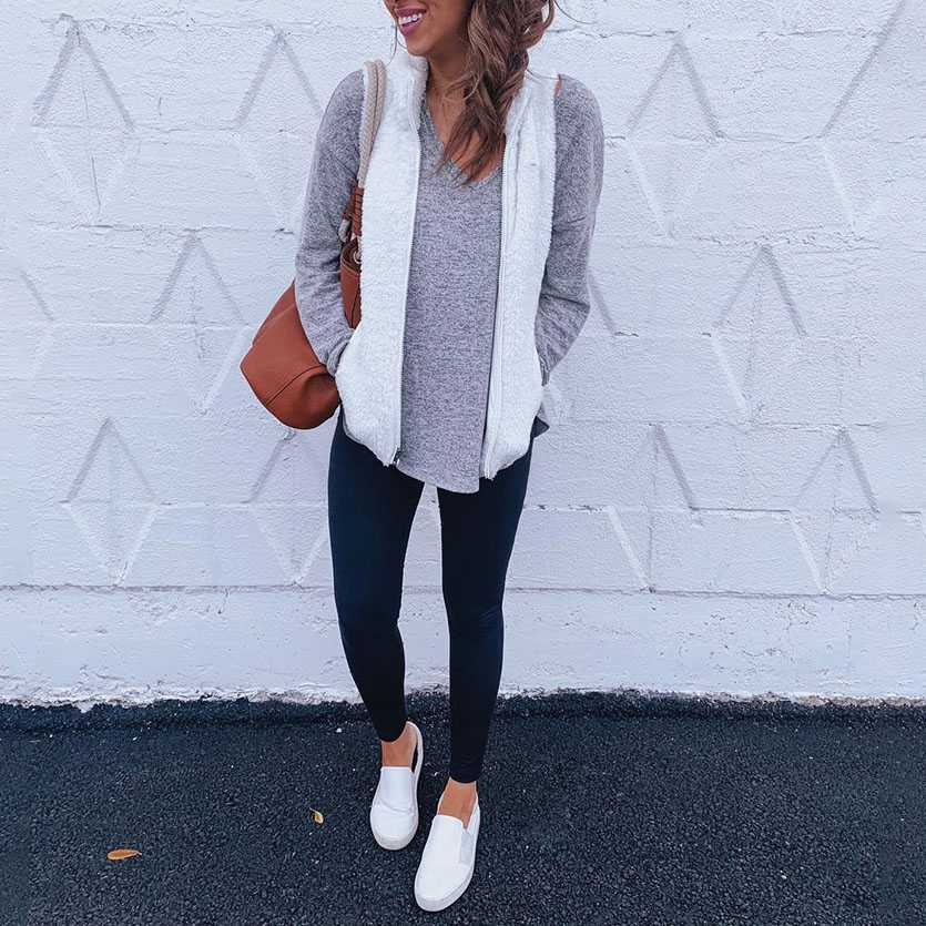 Faux Fur Sherpa Fleece Vest N1621