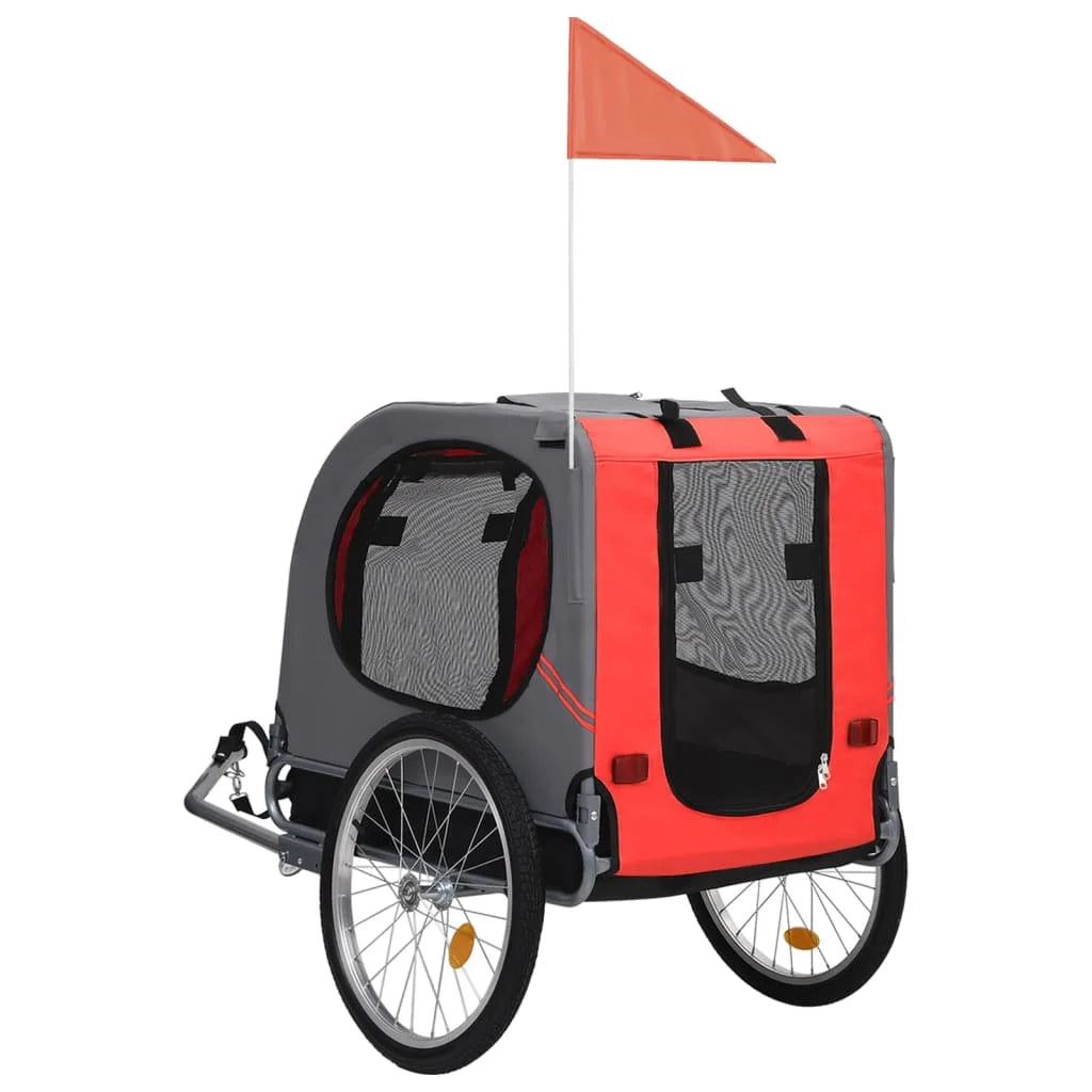 Red and Black Dog Bike Trailer M2348