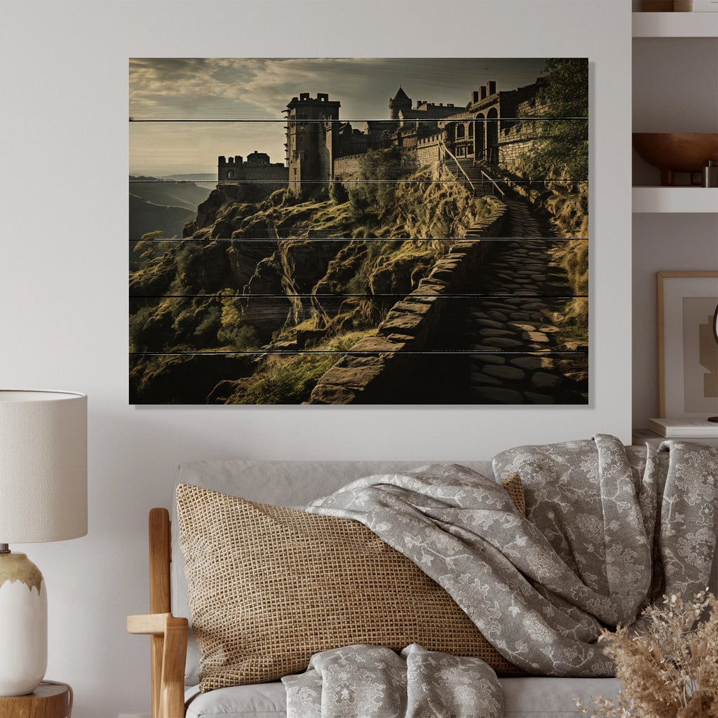 Natural Pine Wood Architecture Print S5513