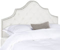 White King Tufted Velvet Headboard Q8584