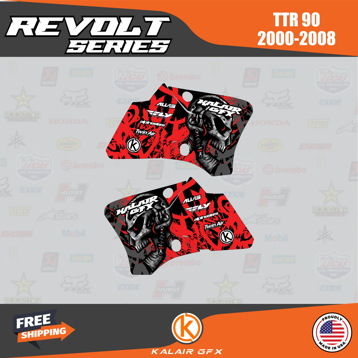 GFX Graphics Kit for Yamaha TTR90 L235