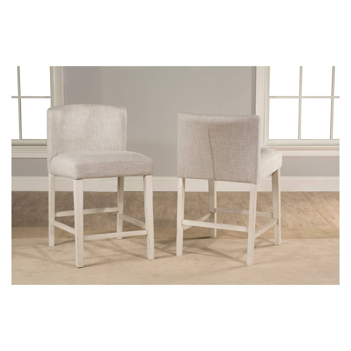 3-Piece Counter Height Side Dining Set with Wing Arm Stools L46061