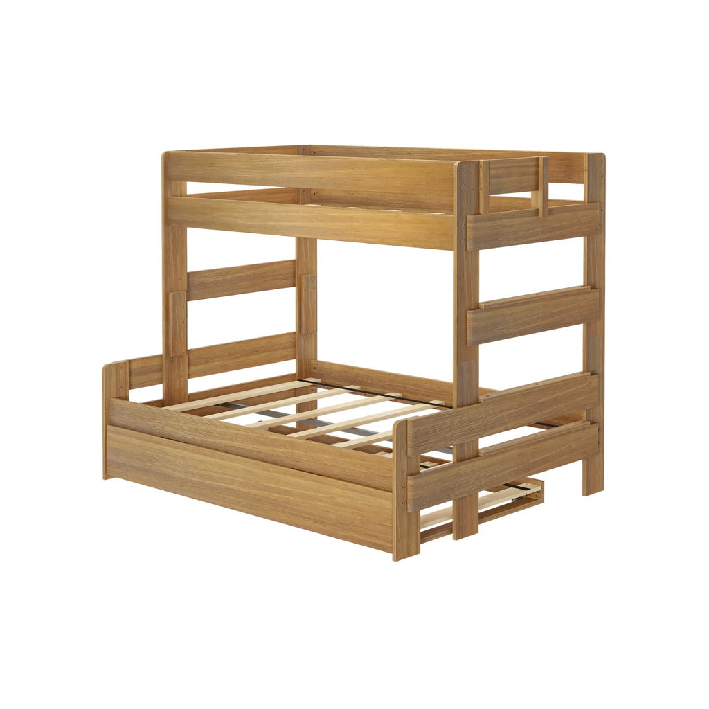 Twin Over Full Wood Bunk Bed with Trundle N5772