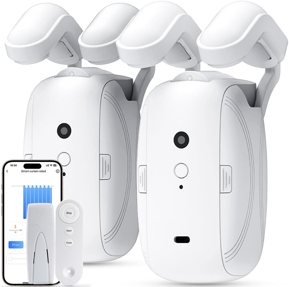 2PCS Remote Control Electric Curtain Robot L204