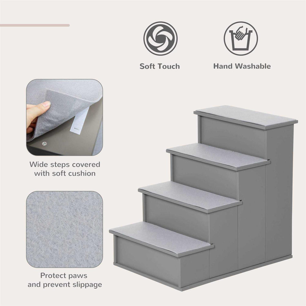 Small Pet Stairs with Cushioned Removable Covering J656