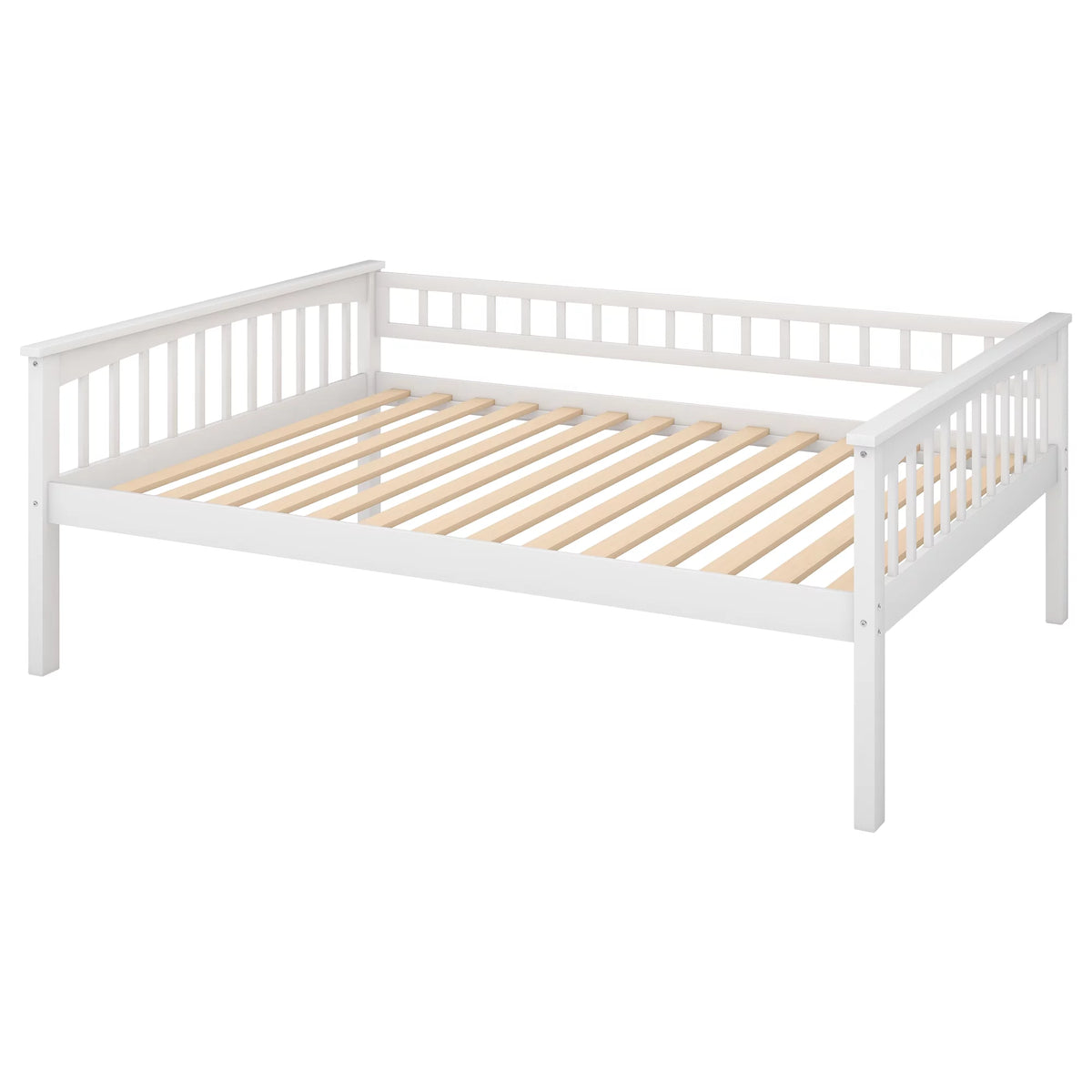 Pine Wood Full-Over-Full Bunk Bed with Storage Z7138