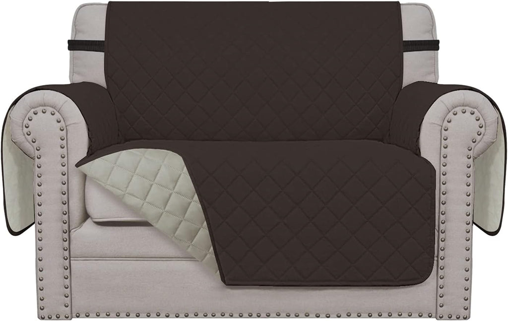 Sofa Slipcover Reversible Water Resistant Couch Cover with Elastic Straps Y803682