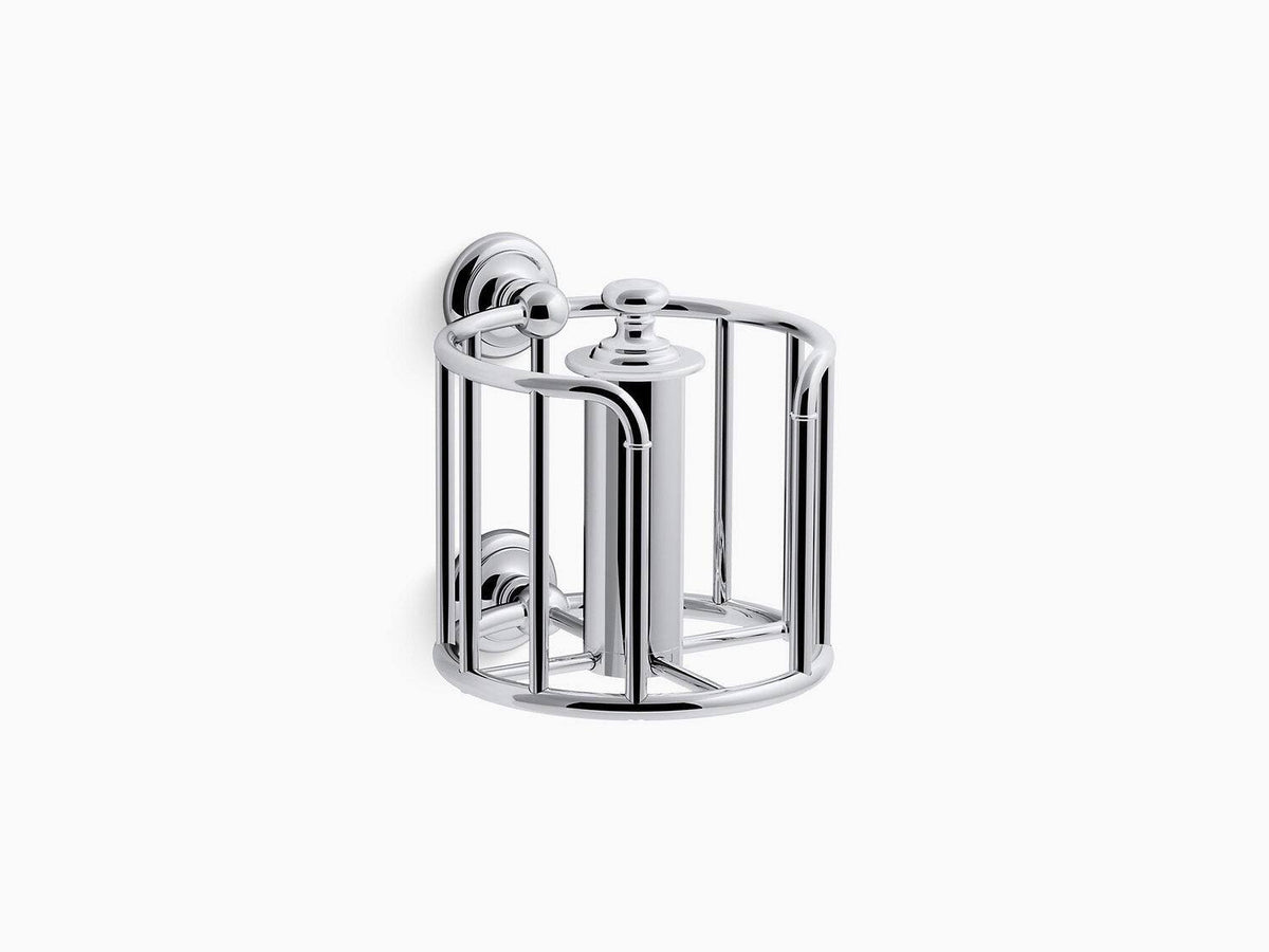 Brushed Brass Toilet Paper Carriage Q882