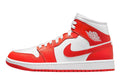 White Habanero Red Mid Sneakers J1431