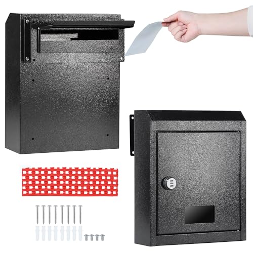16.5" x 12.5" x 6" Adjustable Chute Deposit Safe Mail Box C4564