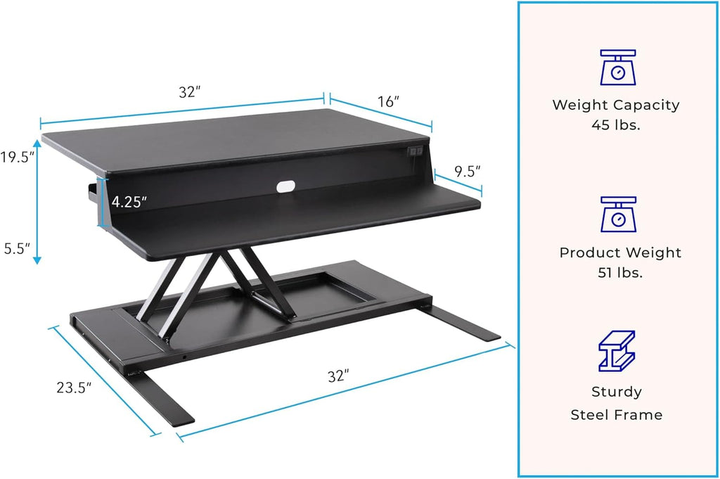 32 Inch Electric Standing Desk Q1327