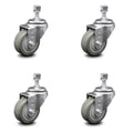 Gray Poly Swivel Caster Set of 4 S514392