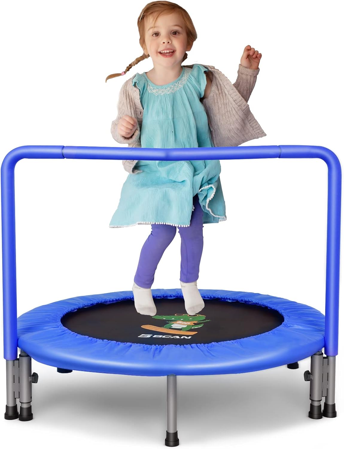 36'' Mini Folding Toddler Trampoline with Handle I362701