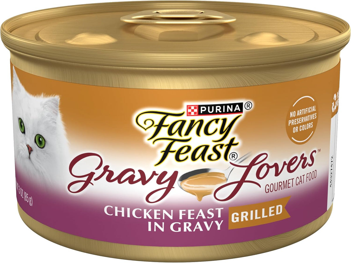 Chicken Feast in Gravy Wet Cat Food - Pack of 24 3 oz. Cans V3652